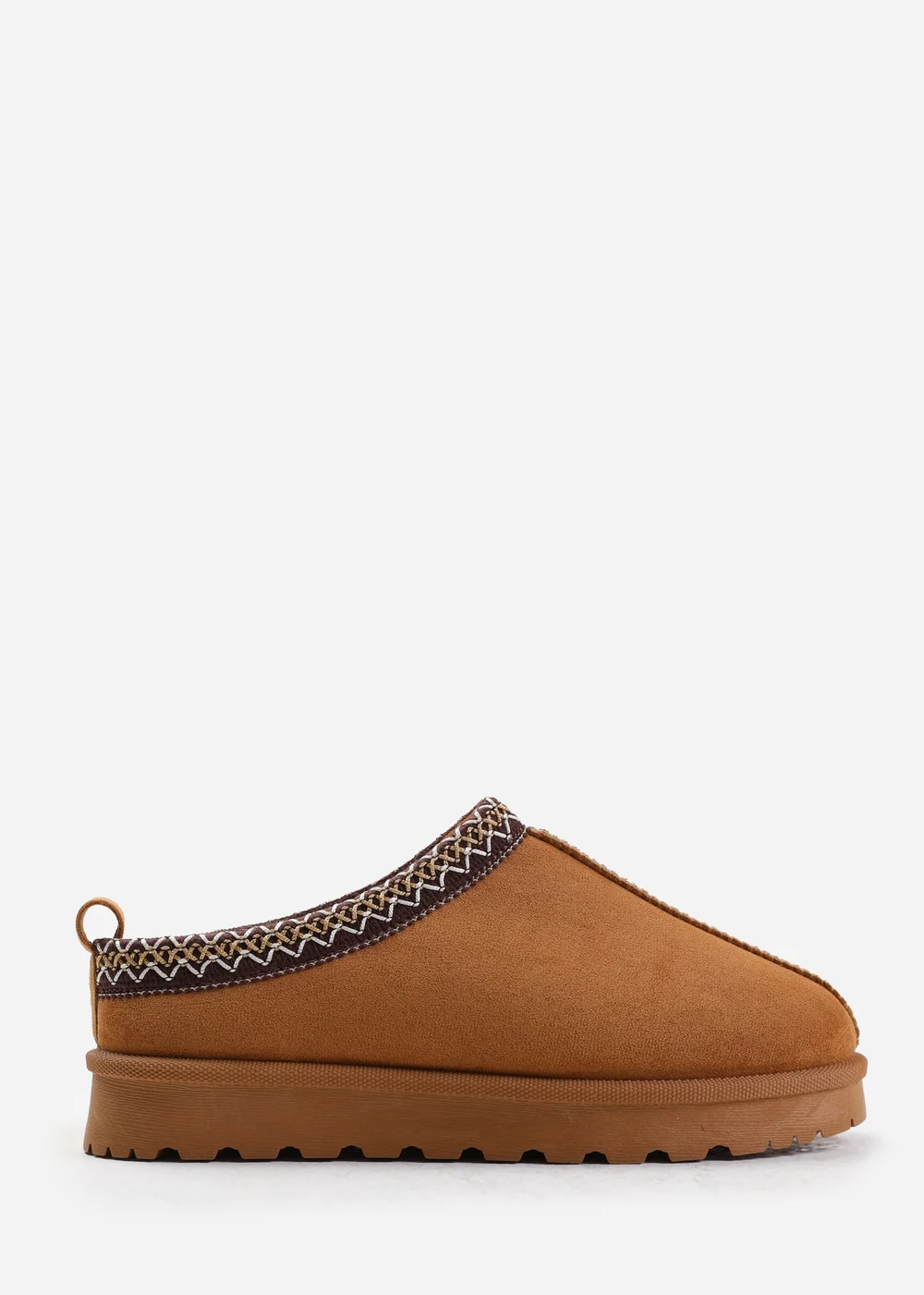 Where's That From Pine Chestnut Faux-Faux Suede Fur Lining Slipper Boots - 5 Image 1