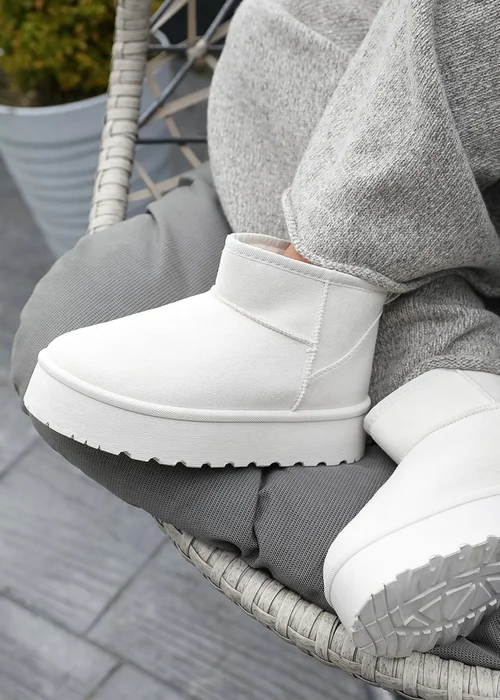 Where's That From Zyla Cream Faux-Suede Fur Lining Slipper Boots - 3 Image 1