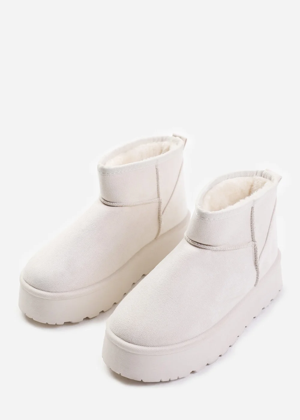 Where's That From Zyla Cream Faux-Suede Fur Lining Slipper Boots - 3 Image 3