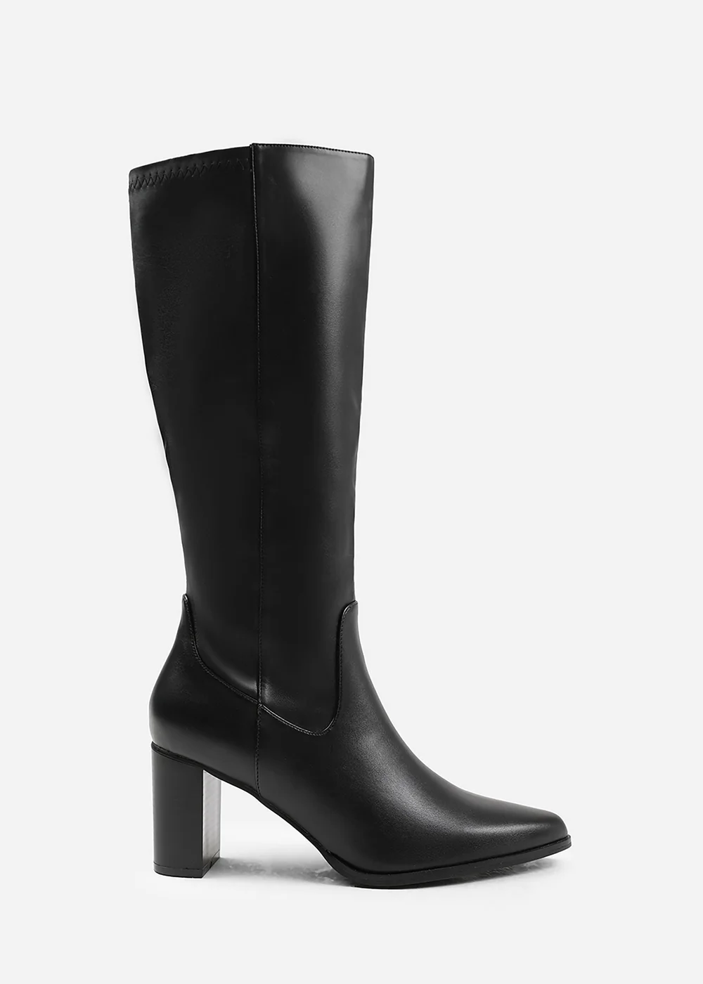 Where's That From Hawthorn Black Stretch Wide Calf Knee-High Boots - 3 Image 2