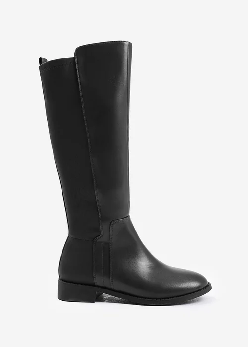 Where's That From Parker Black Wide Calf Knee High Boots - 4 Image 2