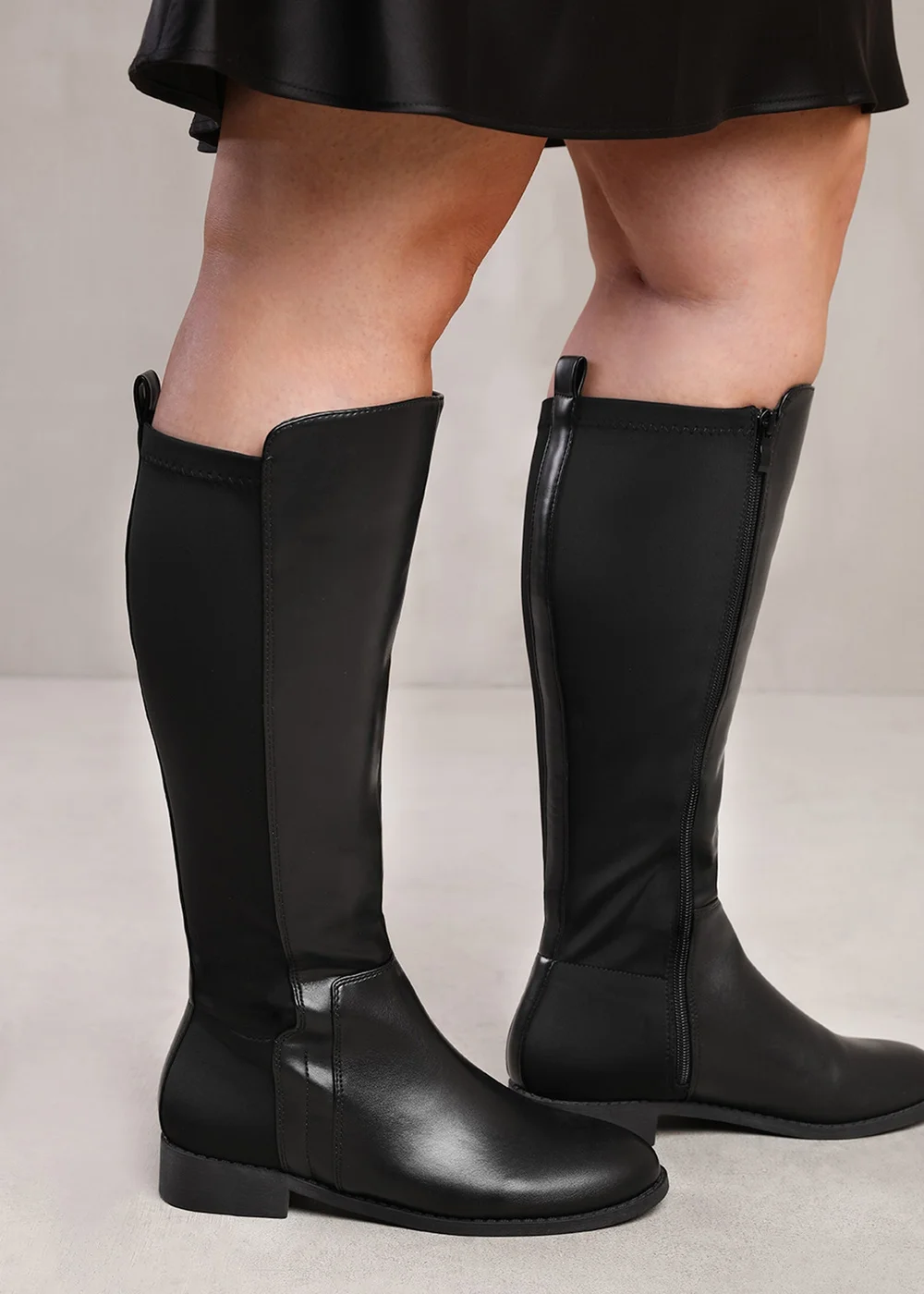 Where's That From Parker Black Wide Calf Knee High Boots - 4 Image 1