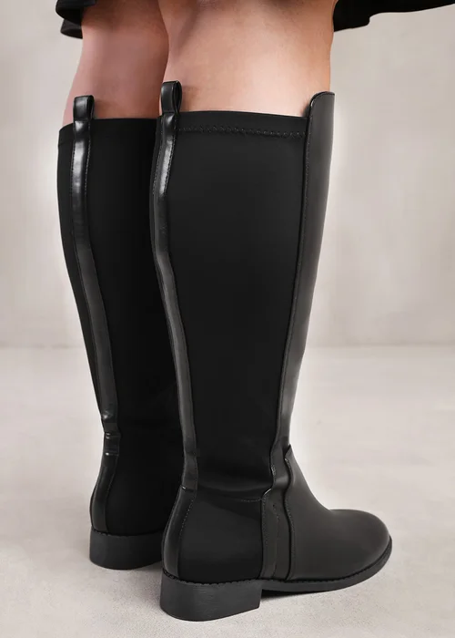 Where's That From Parker Black Wide Calf Knee High Boots - 4 Image 3