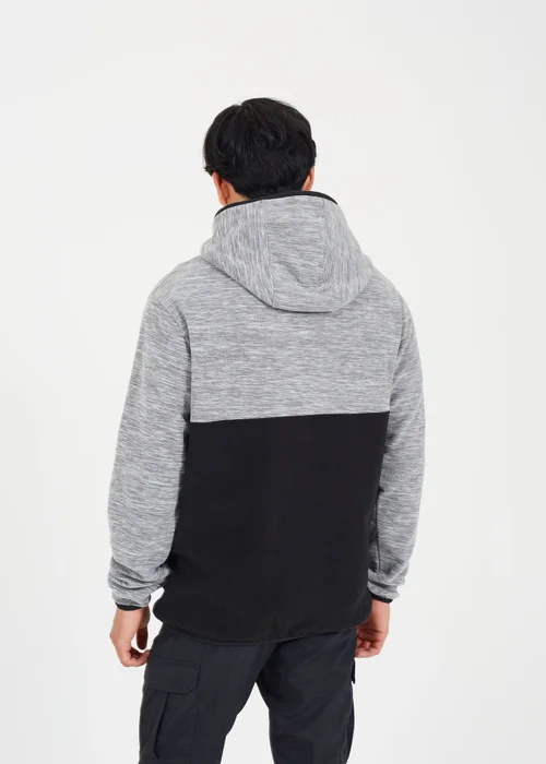 Brave Soul Ecru Colour Block Zip Through Hoody - S Image 2