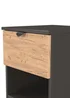 Swift Ready Assembled Arran 1 Drawer Open Shelf Bedside Cabinet - One Size Image 4