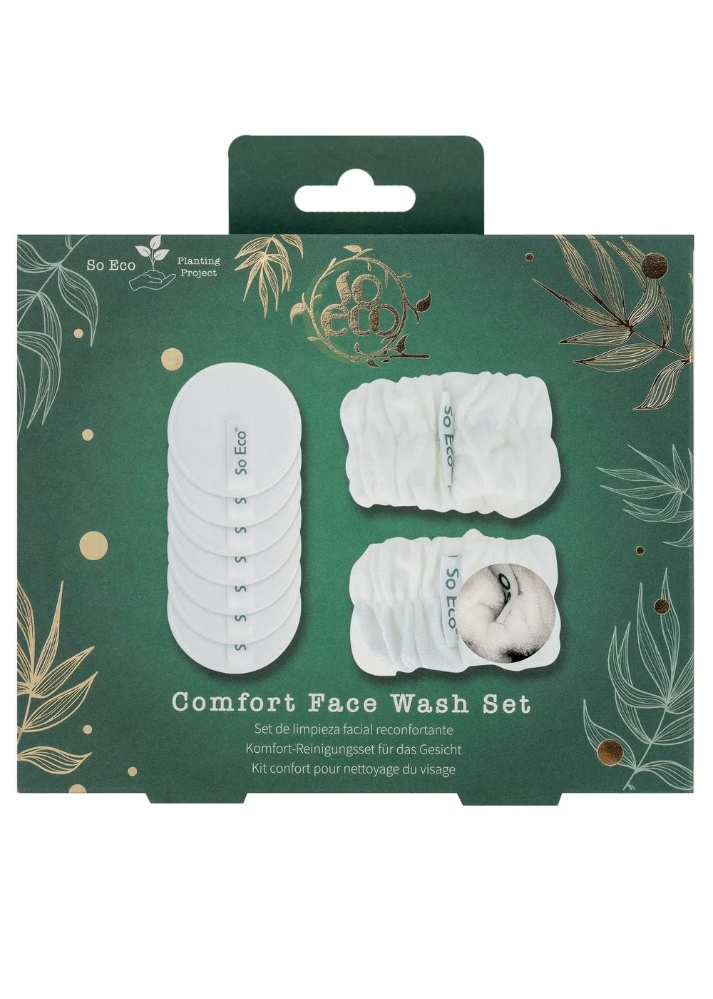 So Eco Dark Green Comfort Face Wash Set - One Size Image 3