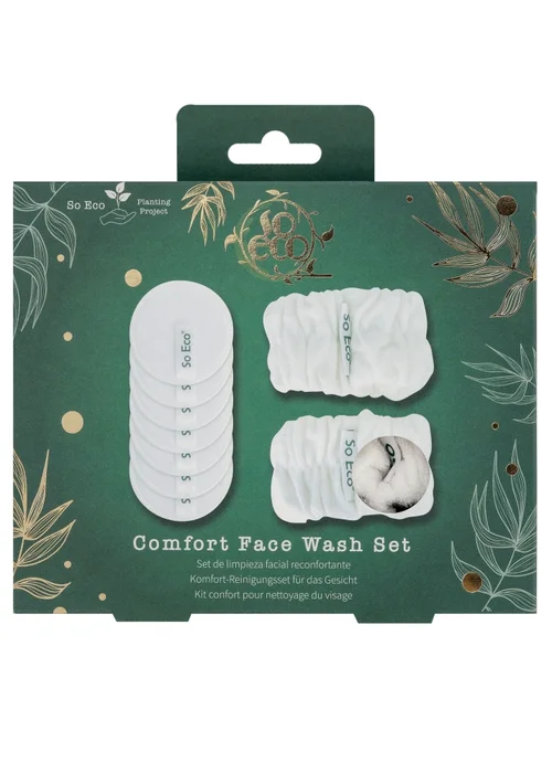 So Eco Dark Green Comfort Face Wash Set - One Size Image 3