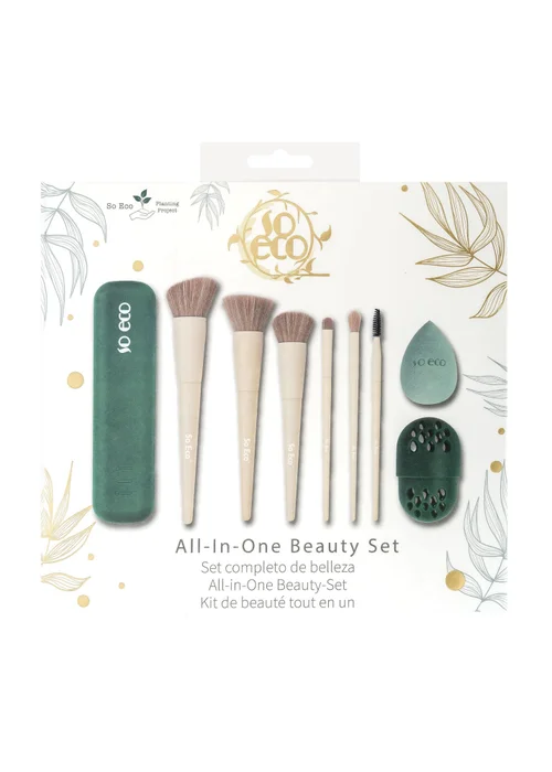 So Eco Dark Green Makeup Tool Set & Case - One Size Image 2