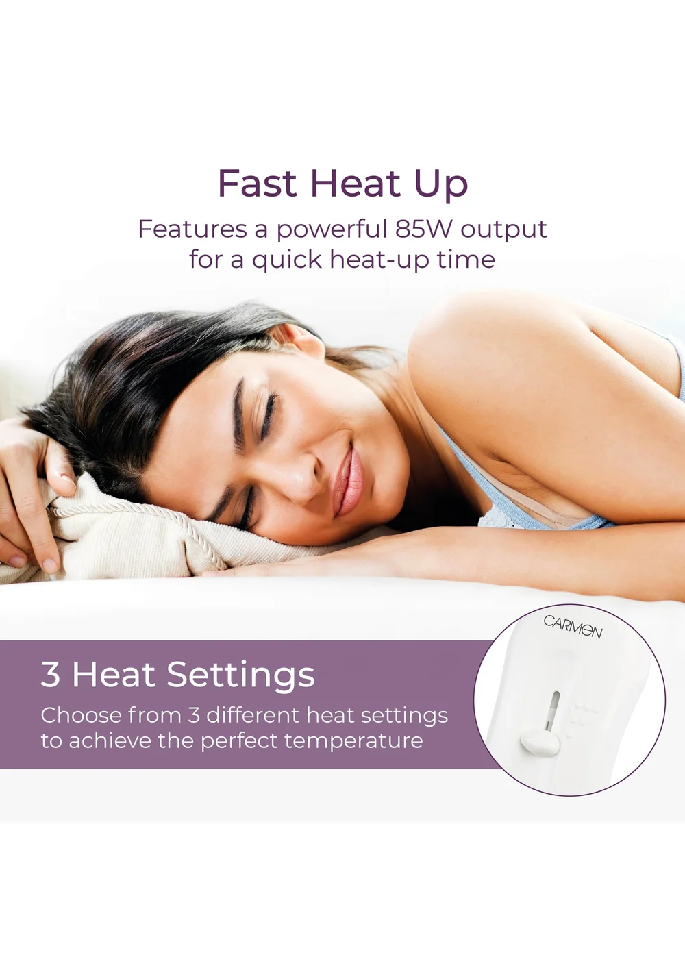 Carmen Fitted Electric Blanket - Single Image 4