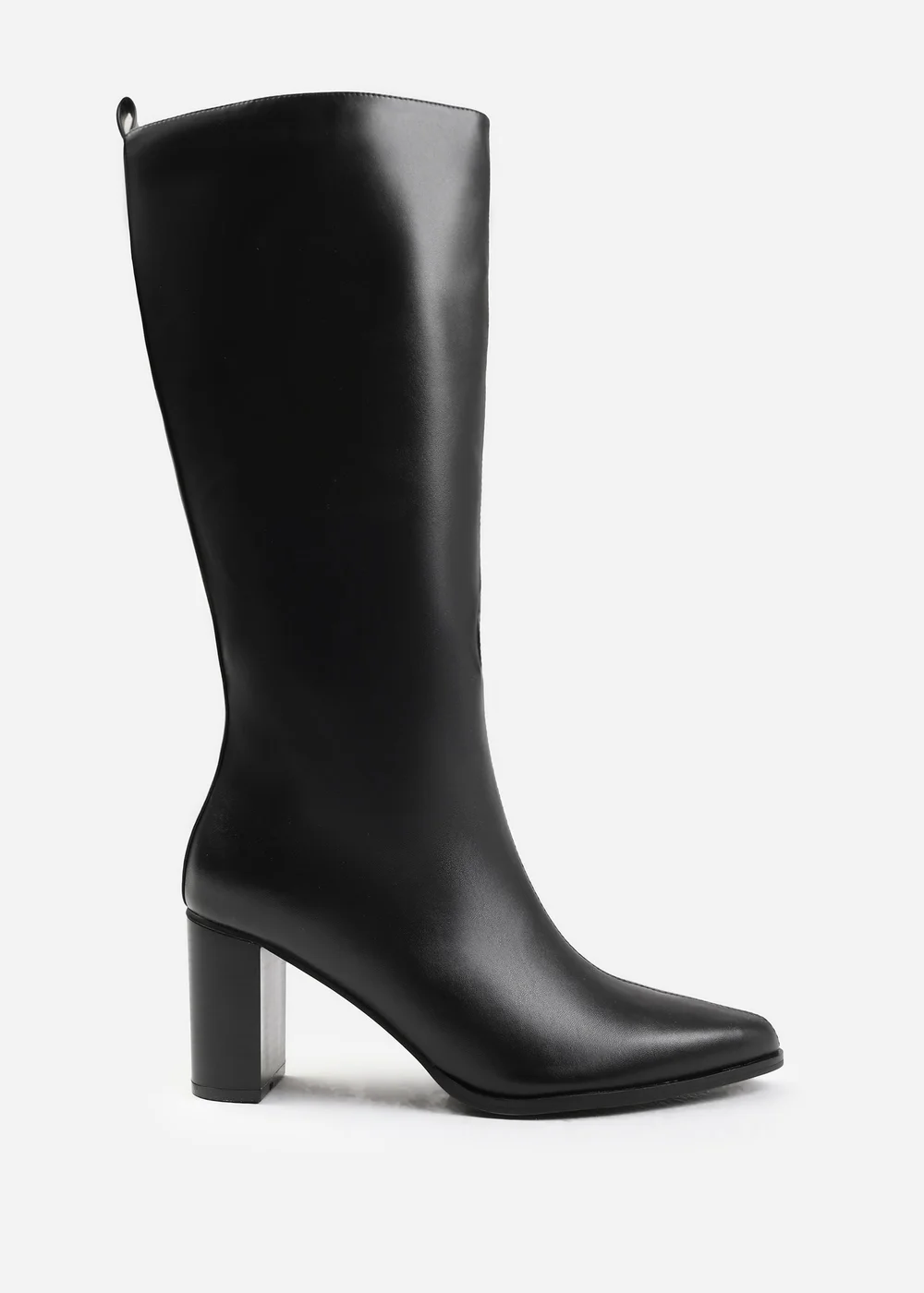 Where's That From Elder Black Block Heel Knee High Boots - 3 Image 2