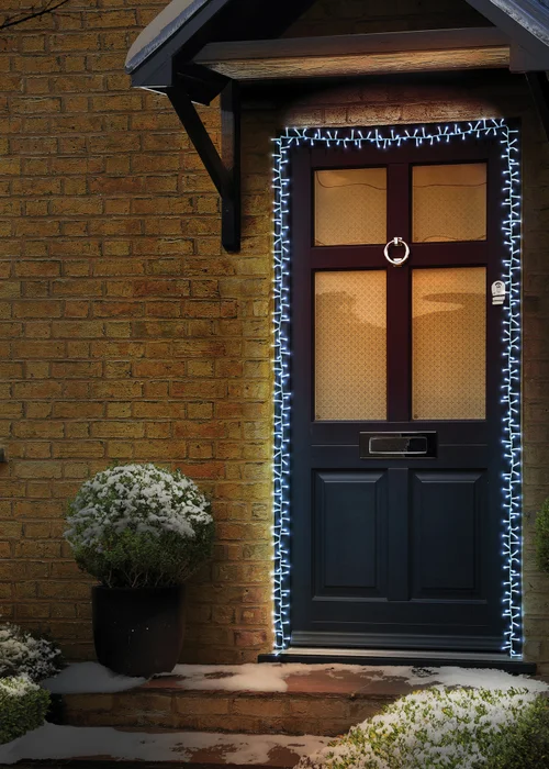 Premier Decorations 440 White LED Supabrights Door Garland - No Size Image 1