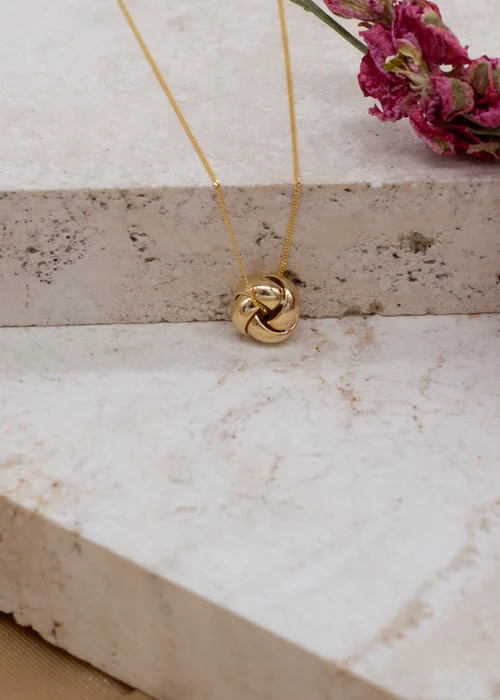 Golden Moments 9ct Yellow Gold 4-Way Knot Necklace - One Size Image 2