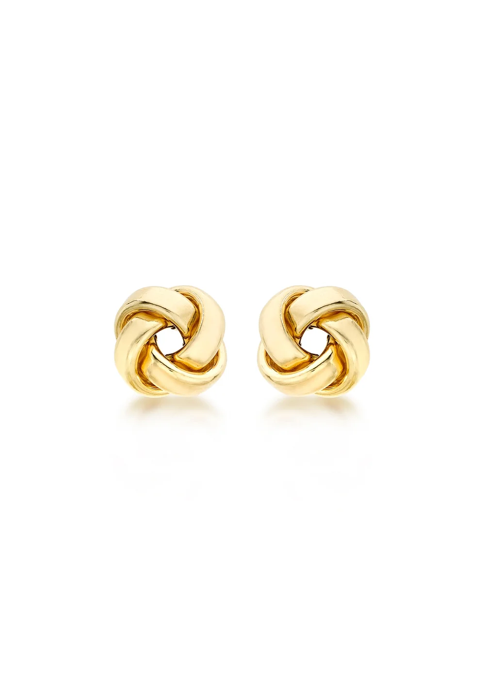 Golden Moments 9ct Yellow Gold Knot Stud Earrings - One Size Image 1