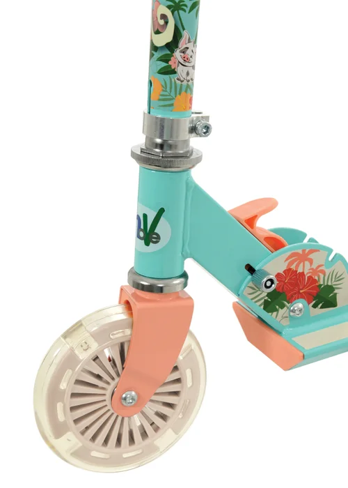 Disney Moana Folding Inline Scooter with Light Up Wheels - One Size Image 5