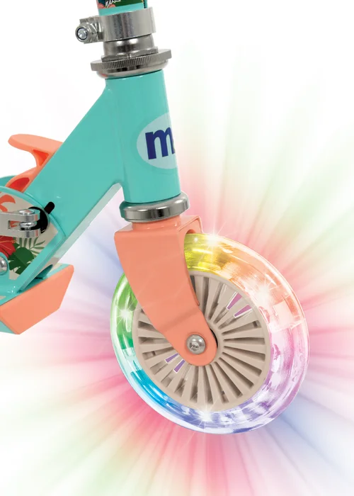 Disney Moana Folding Inline Scooter with Light Up Wheels - One Size Image 2