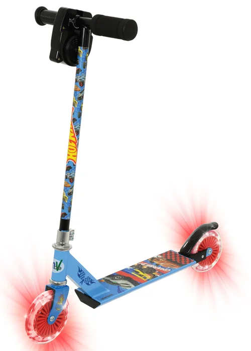 Hot Wheels Light Up Inline Scooter with Sound Revver - One Size Image 1