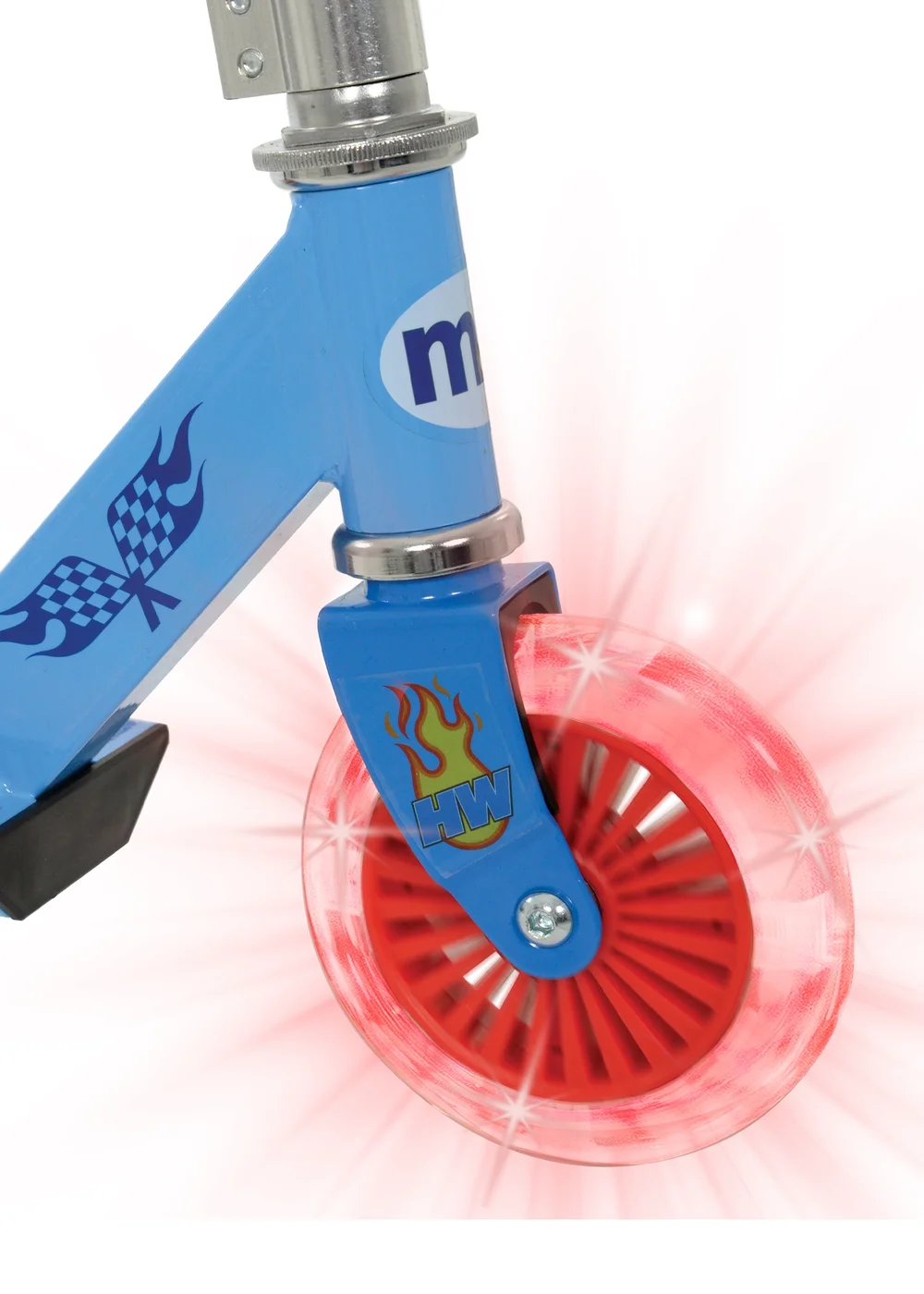Hot Wheels Light Up Inline Scooter with Sound Revver - One Size Image 3