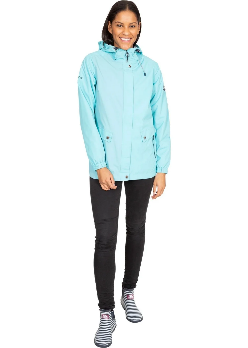 Trespass Aqua Flourish Waterproof Jacket - 2XS Image 1