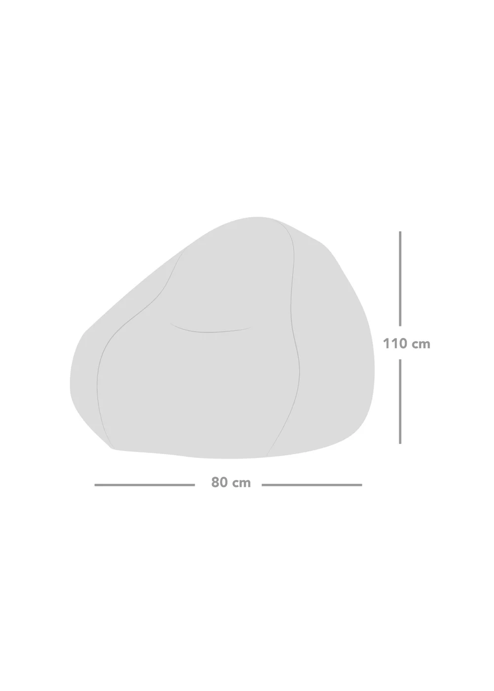 rucomfy Snug Slouchbag Natural Beanbag - One Size Image 5