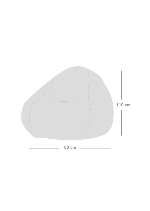 rucomfy Snug Slouchbag Mushroom Beanbag - One Size Image 5