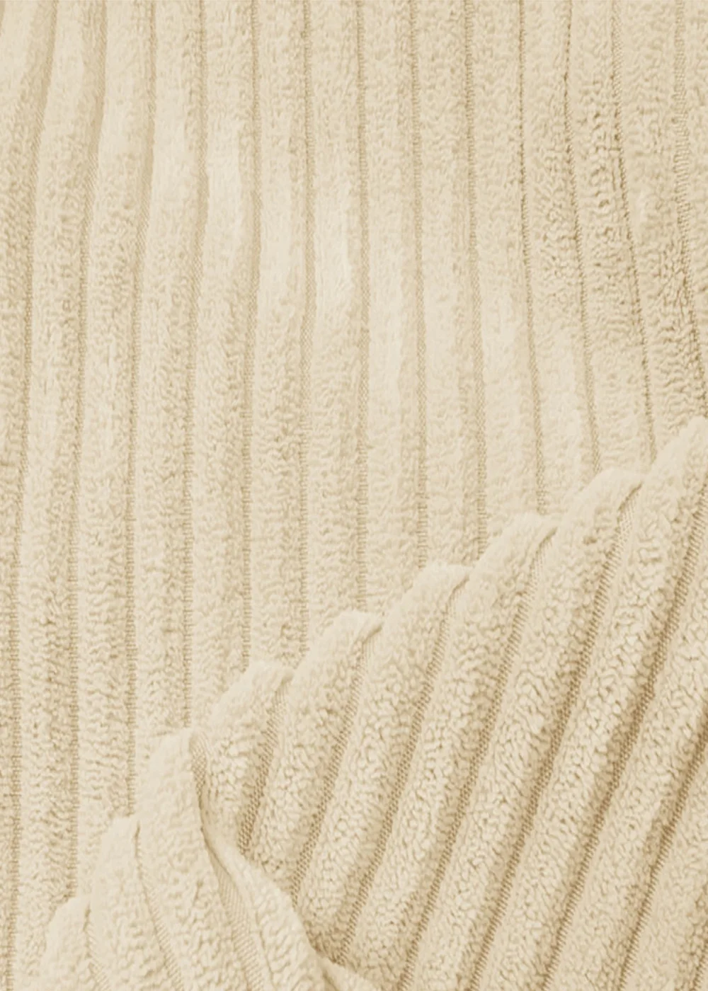rucomfy Jumbo Cord Large Snuggle Chair Ivory Beanbag - One Size Image 4