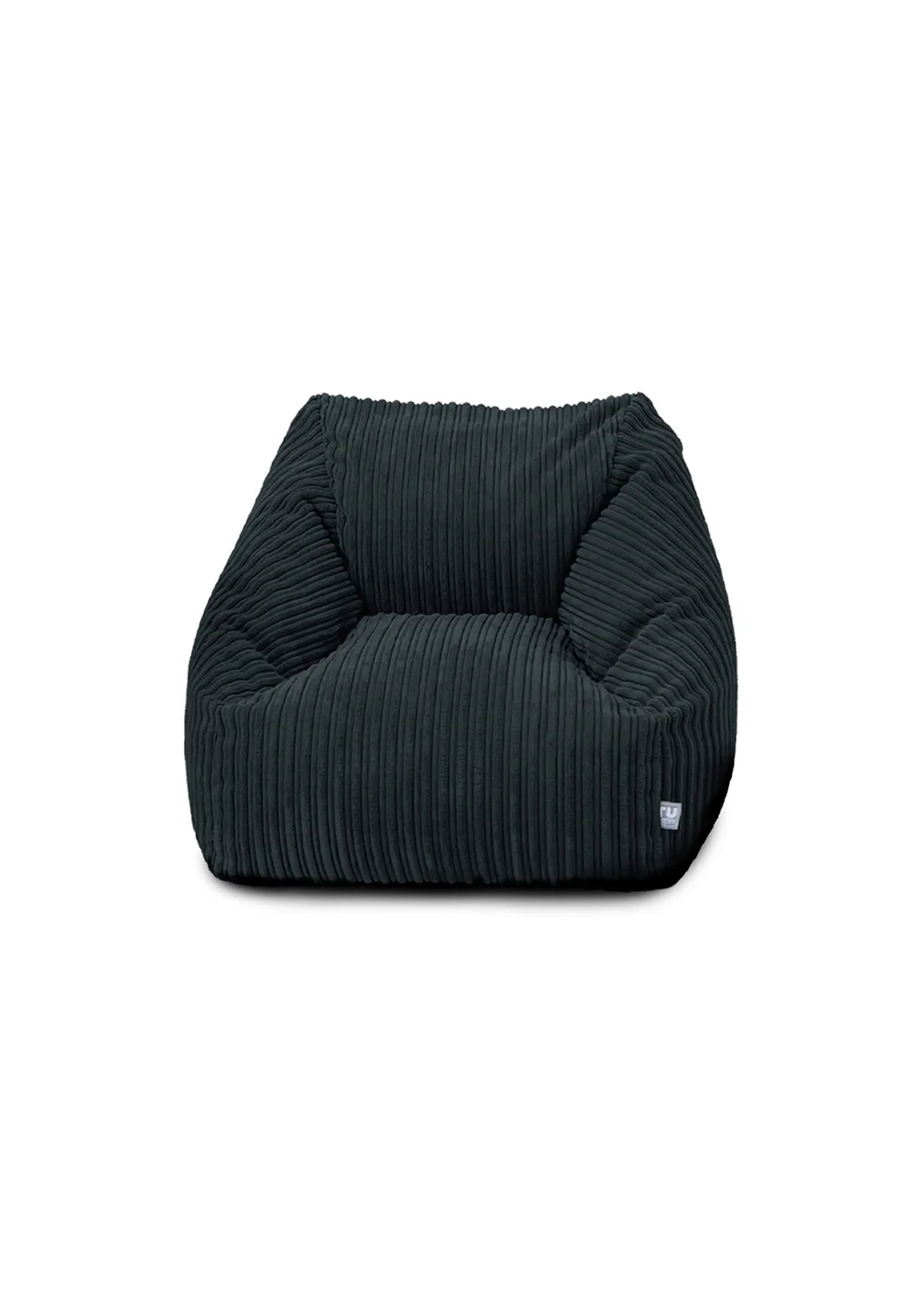 rucomfy Jumbo Cord Big Kids Snuggle Chair Navy Beanbag - One Size Image 2