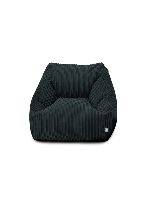 rucomfy Jumbo Cord Big Kids Snuggle Chair Navy Beanbag - One Size Image 2