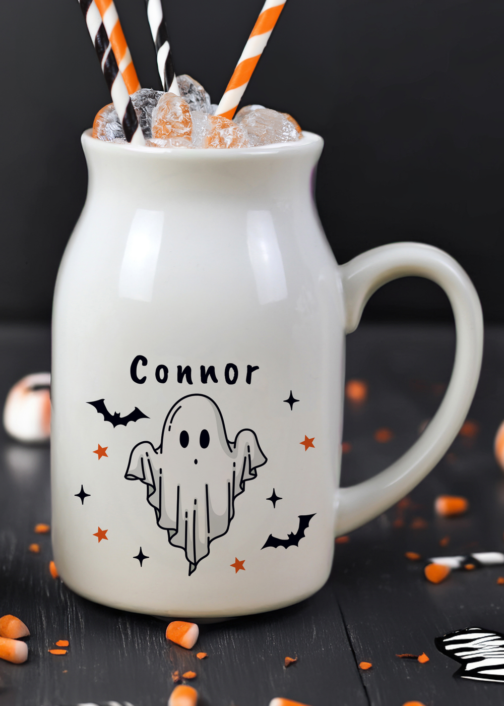 Personalised Memento Company White Halloween Ghost Jug - One Size Image 5
