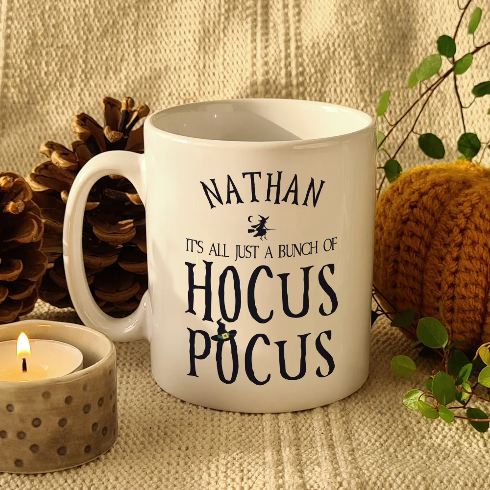 Personalised Memento Company White Halloween Hocus Pocus Mug - One Size Image 5
