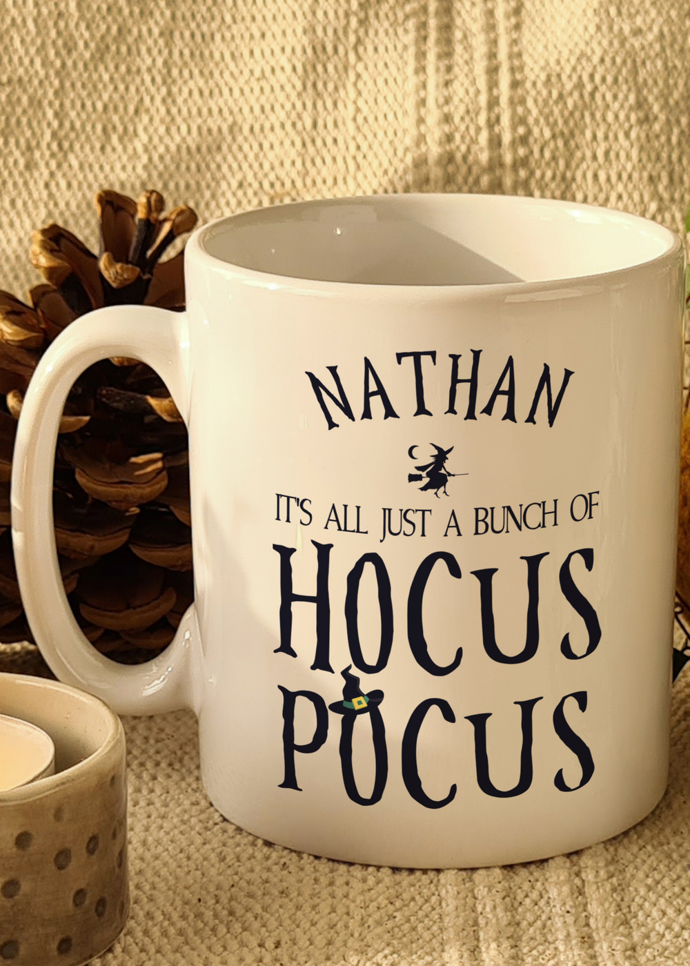 Personalised Memento Company White Halloween Hocus Pocus Mug - One Size Image 4