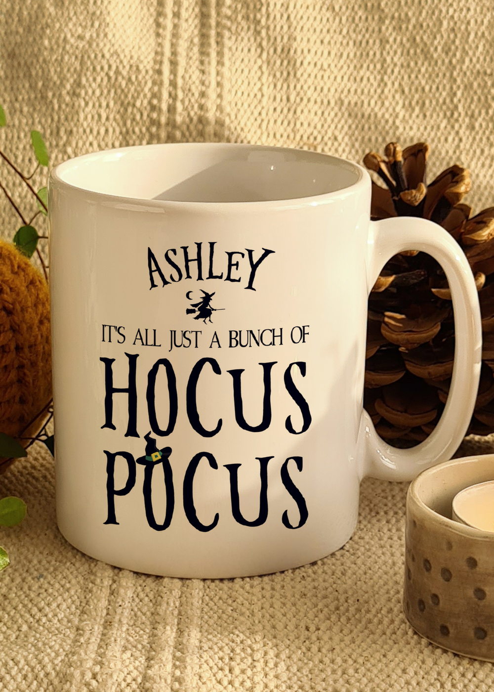 Personalised Memento Company White Halloween Hocus Pocus Mug - One Size Image 2
