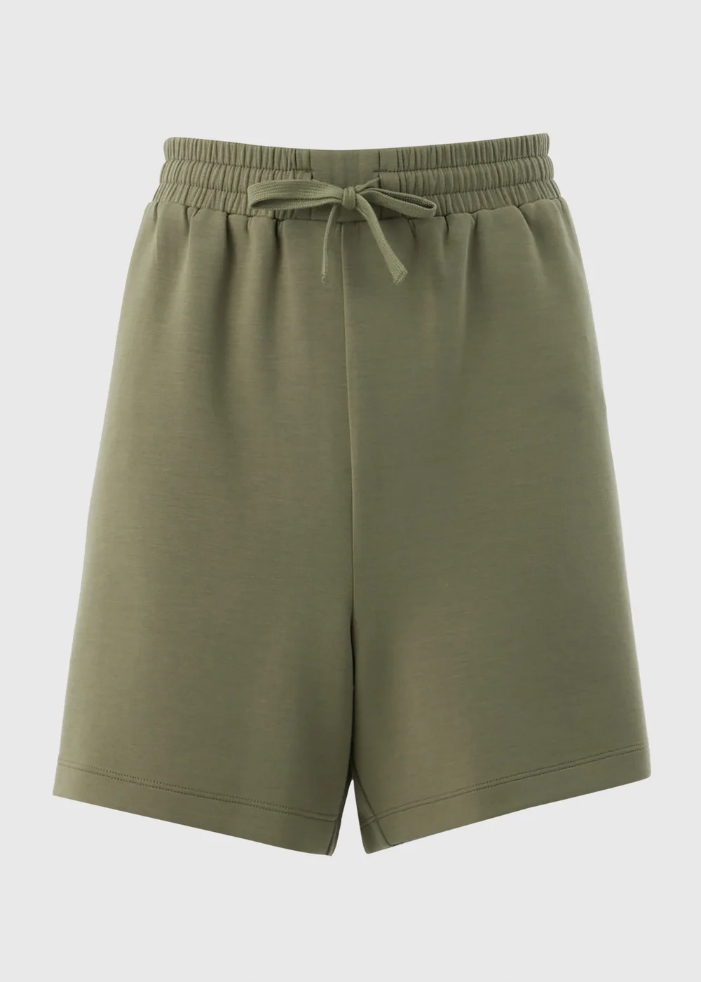 Khaki Super Soft Co Ord Shorts - XS Image 4