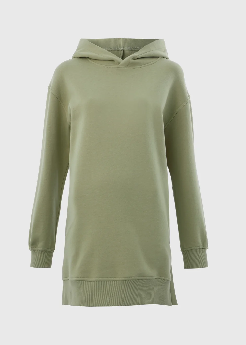 Green Longline Hoodie - XS Image 4
