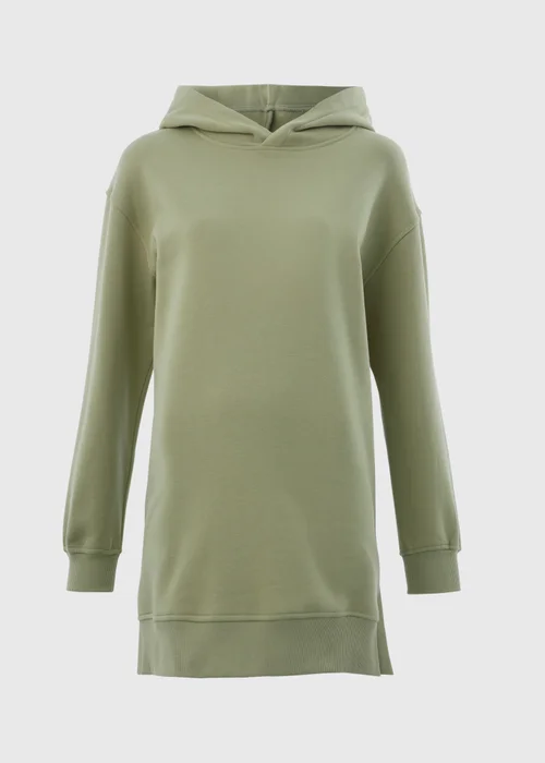 Green Longline Hoodie - XS Image 4