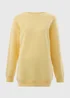 Lemon Longline Sweatshirt - Small Image 4