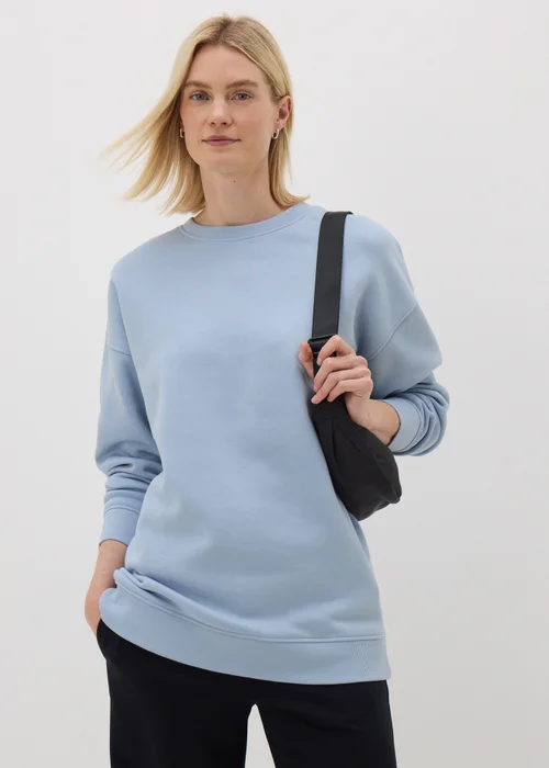 Blue Longline Sweatshirt - S Image 1