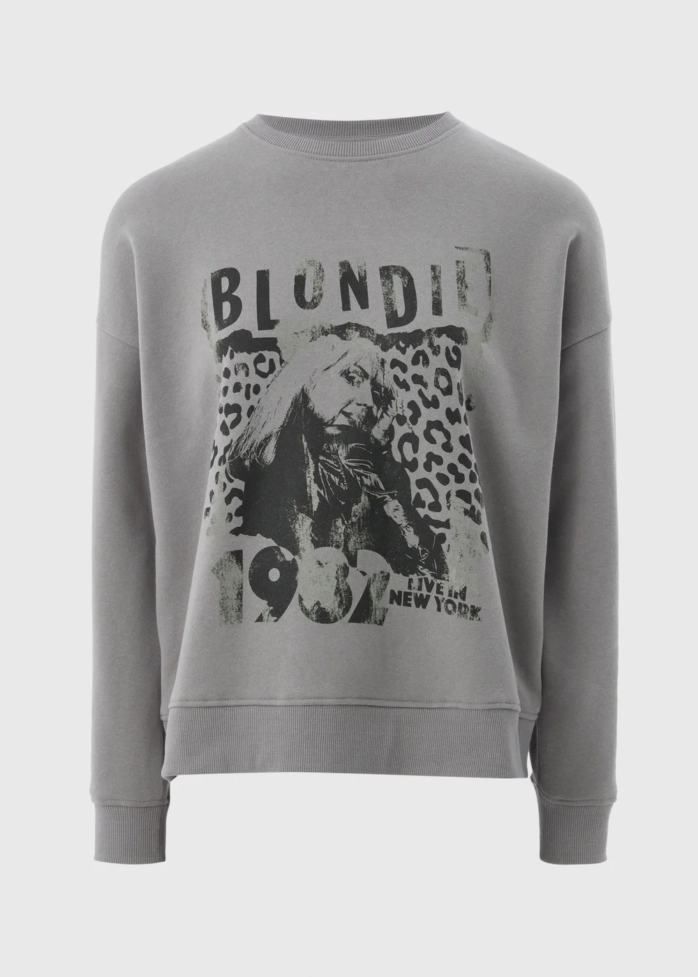 Grey Blondie Animal Print Sweatshirt - XS Image 4