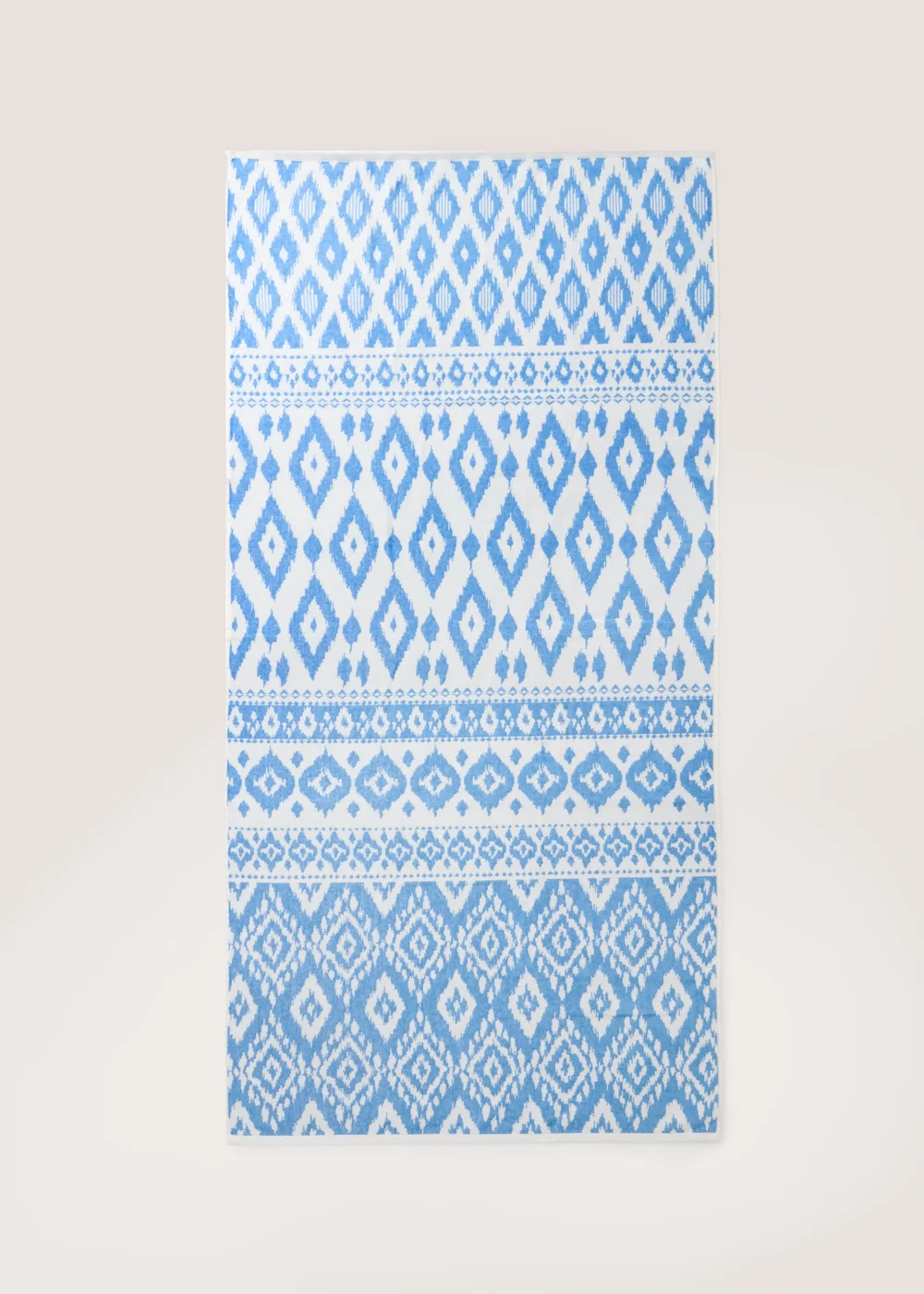 Blue Pattern Beach Towel Image 1