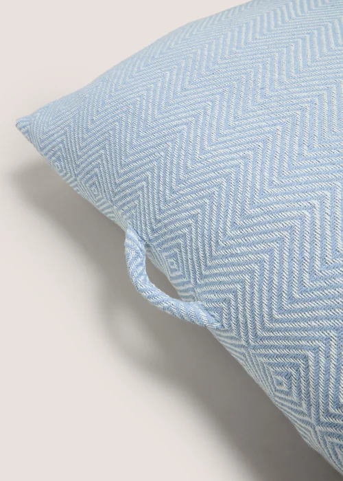 Blue Geo Floor Cushion Image 2