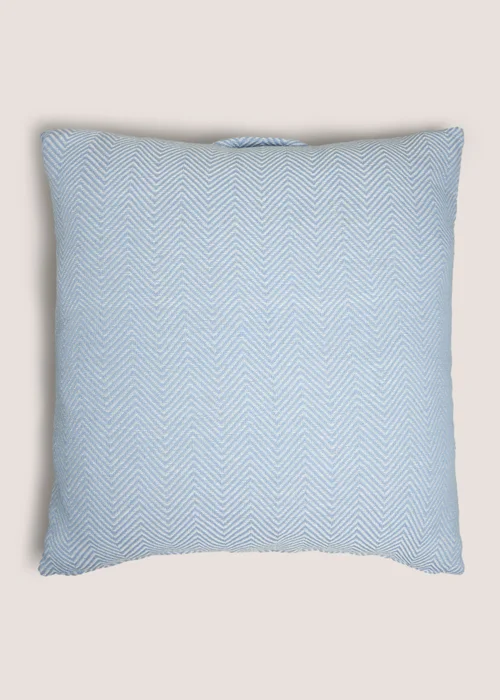 Blue Geo Floor Cushion Image 1