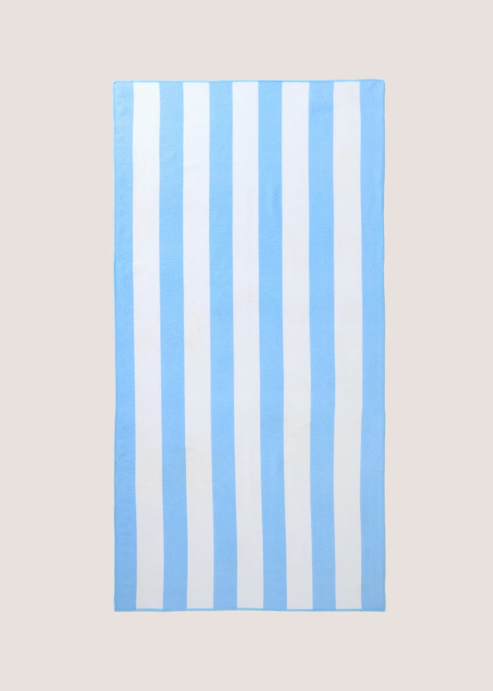 Blue Microfibre Stripe Beach Towel Image 1
