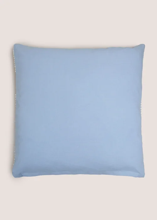 Blue Bobble Stripe Cushion Image 2