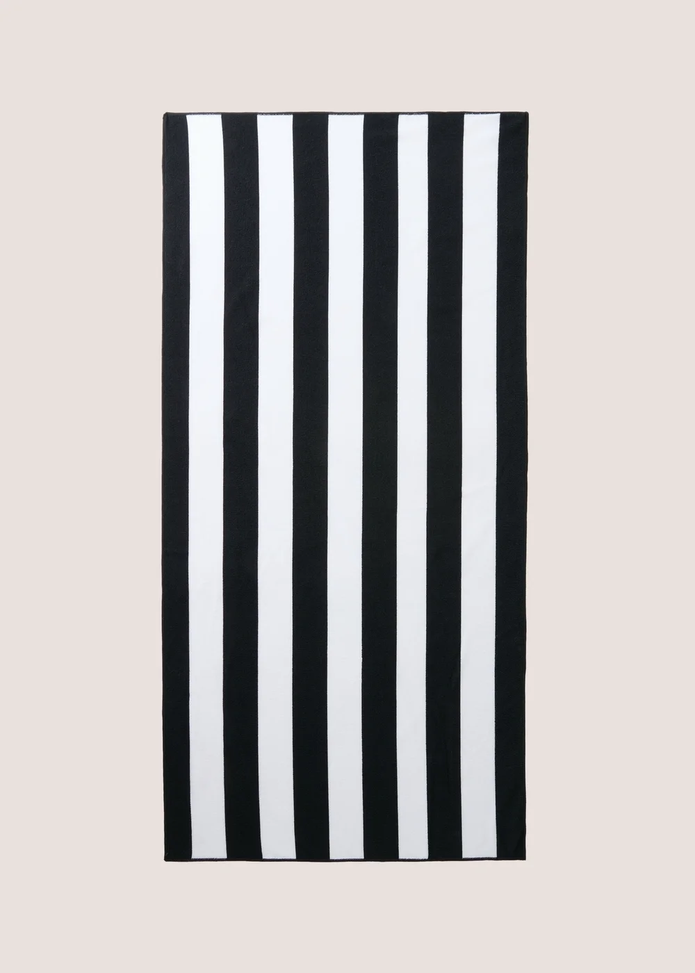 Black Stripe Beach Towel Image 1