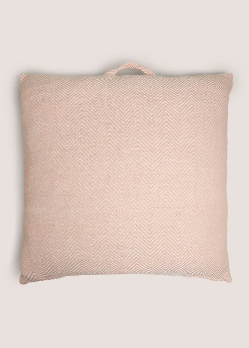 Coral Geo Floor Cushion Image 1