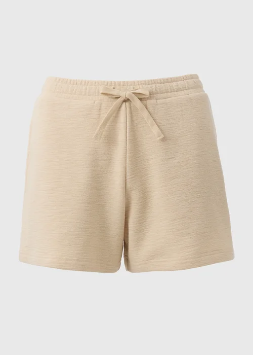 Cream Textured Shorts - XS Image 3