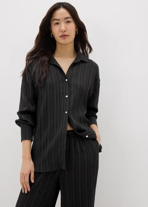 Et Vous Black Textured Co Ord Shirt - 8 Image 2