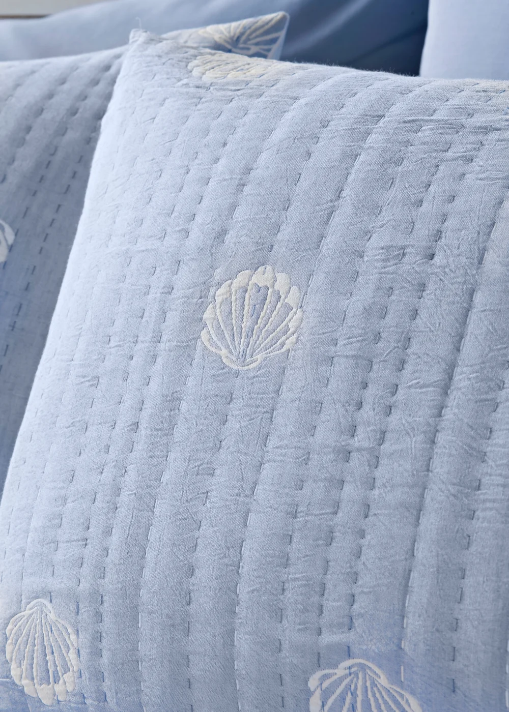Blue Shell Stich Duvet Set - Super king Image 2