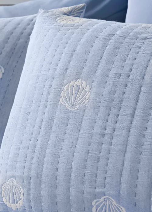 Blue Shell Stich Duvet Set - Super king Image 2