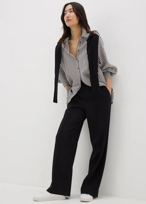 Et Vous Black Monochrome Stripe Shirt - 8 Image 3