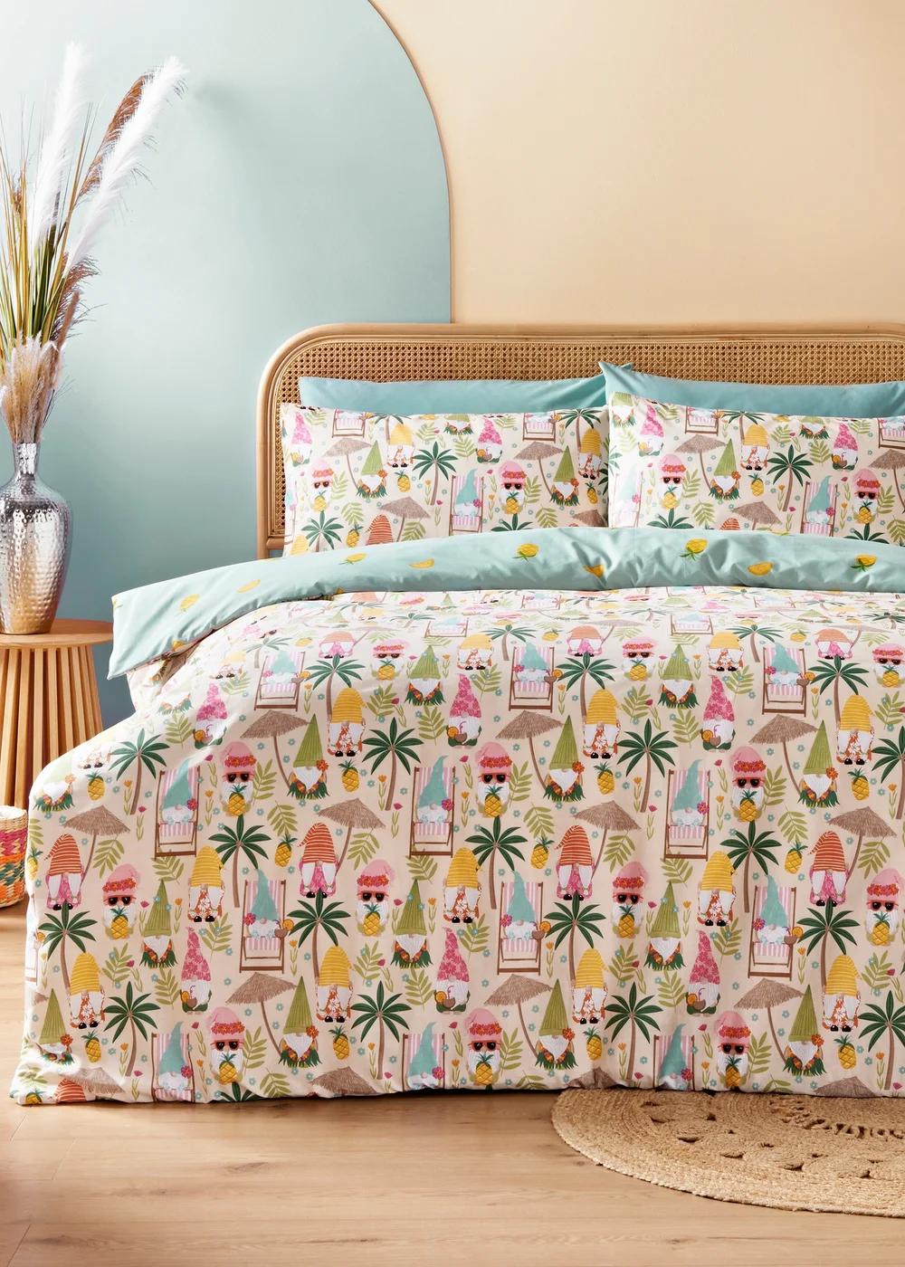 Multicolour Summer Gonks Duvet Set - Single Image 1